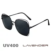 Lavender偏光太陽眼鏡 超輕不規則飛官款 幻影黑 8065 C4-1