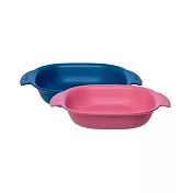 韓國nineware 好友義麵碗兩件組(長形)-共2色粉藍