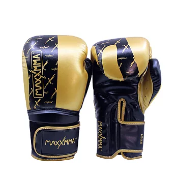 MaxxMMA 拳擊手套-3D黑金-散打/搏擊/MMA/格鬥/拳擊8oz