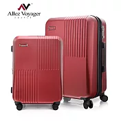 奧莉薇閣 24+28吋兩件組 德國PC硬殼行李箱 無懈可擊紅色