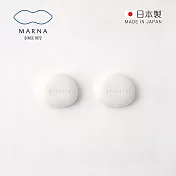 【日本MARNA】日製ECOCARAT 天然多孔陶瓷5倍吸濕調節乾燥石-2入組 (糖罐/鹽罐/調味罐/不結塊)-白