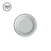 【日本365methods】圓形琺瑯餐盤-18cm -灰