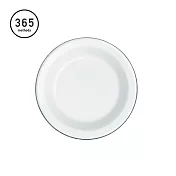 【日本365methods】圓形琺瑯餐盤-23cm -白