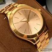 MK邁克科爾斯精品錶,編號：MK3493,42mm圓形金色精鋼錶殼玫瑰金色錶盤精鋼金色, 玫瑰金色錶帶