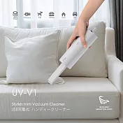ONPRO UV-V1 迷你手持無線吹吸兩用吸塵器 無印白