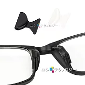 太陽眼鏡 膠框眼鏡專用超柔軟防滑鼻墊貼 眼鏡止滑鼻墊 加高鼻托 (六對12入)_M-(透)1.8mm