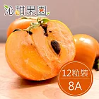 預購《沁甜果園SSN》高山甜柿8A(12粒裝)