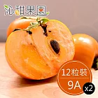 預購《沁甜果園SSN》高山甜柿9A(12粒裝)(共2盒)