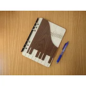 木雕鋼琴A5-6孔筆記本