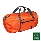 YESON - 商旅輕遊可摺疊式大容量手提斜背旅行袋-橘橘