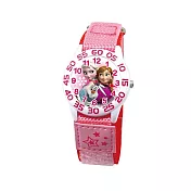 DF童趣館 - 迪士尼日本品牌機芯數字殼休閒織帶兒童手錶-共5色冰雪奇緣 冰雪奇緣