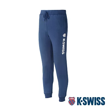 K-SWISS Branding Logo Sweat Pants保暖運動長褲-男 S 藍