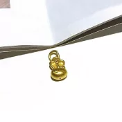 【Eli Jewelry】寶寶彌月滿月禮 迷你小兔子造型黃金墜頭 墜子 吊墜 (附金飾保證卡 黃金 重0.17錢)