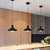 H&R安室家 20x13cm小款 LED北歐吊燈 ZA0108黑色