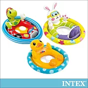 【INTEX】造型幼兒坐式充氣泳圈-鴨子/烏龜/兔子 適3~4歲 (59570)兔子