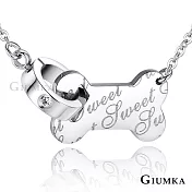 GIUMKA白鋼項鍊女短鍊甜蜜寵愛 我的純真年代系列 單個價格MN0507245cm銀色款