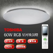 TOSHIBA 星河60W美肌LED吸頂燈 LEDTWRGB16-10S 全彩高演色 6-8坪適用