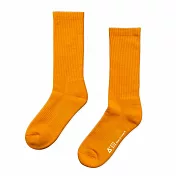 WARX除臭襪 經典素色高筒襪M夕陽橘