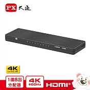 PX大通1進8出 HDMI配器 HD2-181