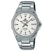 【CASIO】EDIFICE 八角扁平錶圈輕薄藍寶石玻璃鏡面不鏽鋼錶-白面(EFR-S108D-7A)