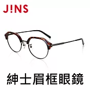 JINS 紳士眉框眼鏡(特AMMF18S028)木紋棕