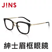 JINS 紳士眉框眼鏡(特AMRF18S030)木紋深灰