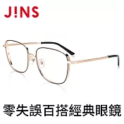 JINS 零失誤百搭經典眼鏡(AMMF20A082)黑金