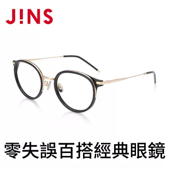 JINS 零失誤百搭經典眼鏡(AURF19A050)黑色
