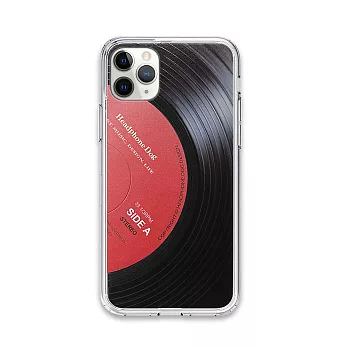 防摔唱片立體紋路手機殼(經典紅)iPhone-無12 ProMax