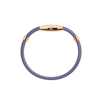 &MORE愛迪莫 鈦鍺能量手環 MEGA-X5 特仕版 玫瑰金色 女款-深紫L