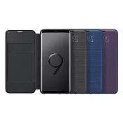SAMSUNG Galaxy S9 LED 原廠皮革翻頁式皮套 (盒裝)紫色