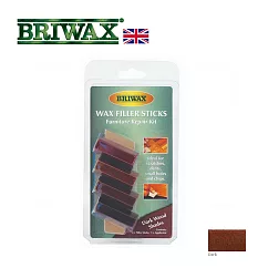 【英國Briwax】木製品補色修復棒─深色系
