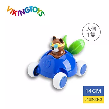 【瑞典 Viking toys】動物賽車手-貝兒藍莓號-14cm 81365