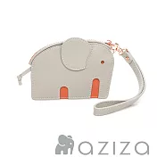 aziza小象造型鑰匙零錢包- 小象灰