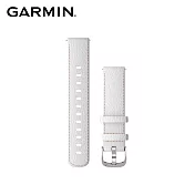 【GARMIN】LEGACY SAGA 傳奇星戰系列 配件錶帶(皮革)白色皮革暨銀色錶扣