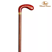 【英國Classic Canes】皮質頭造型權杖- 1754