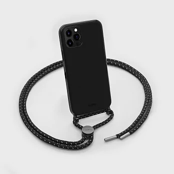 LAUT iPhone 12/12 Pro Max CRYSTAL-X系列 繩索背帶手機殼-透黑