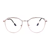 【大學眼鏡】AIMI 濾藍光玫瑰金中性流行款眼鏡 9928