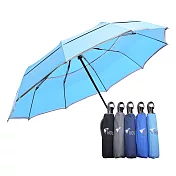 【HOSA】雙反光大傘面自動傘-水藍