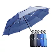 【HOSA】雙反光大傘面自動傘-深藍