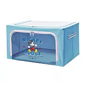 [收納王妃] 迪士尼 米奇/維尼系列 牛津布摺疊 22L 收納箱 堅固耐用 雙視窗 正版授權淺藍/米奇