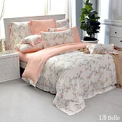 義大利La Belle《清麗花香》雙人天絲防蹣抗菌吸濕排汗兩用被床包組