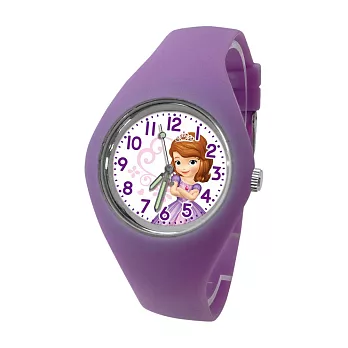 Disney迪士尼 Marvel漫威 繽紛馬卡龍色數字矽膠兒童手錶- 蘇菲亞