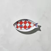 有種創意 - 日本晴九谷燒 - 魚小盤 - 菱格紋