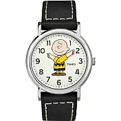 【TIMEX】天美時 x SNOOPY 限量聯名系列查理布朗手錶 (黑 TXTW2T60900)
