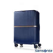 Samsonite新秀麗 25吋MINTER可擴充防盜拉鍊PC前掛釦TSA避震飛機輪托運行李箱(海軍藍)