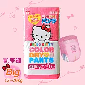 日本LEC Hello Kitty凱蒂紙尿褲 Big80片 (12~20Kg)