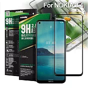 NISDA 完美滿版玻璃保護貼 for NOKIA 3.4 使用-黑色