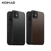 美國NOMAD經典皮革側掀保護套- iPhone 12 Mini (5.4＂) 黑色