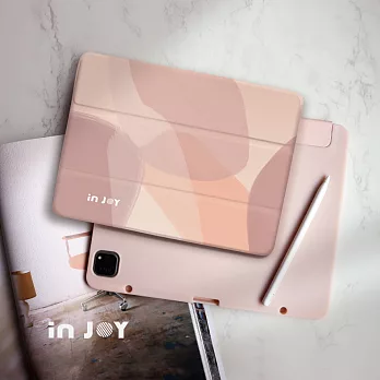 INJOYmall for iPad Pro11 2020 系列 Smart cover皮革平板保護套 附筆槽 法式浪漫款